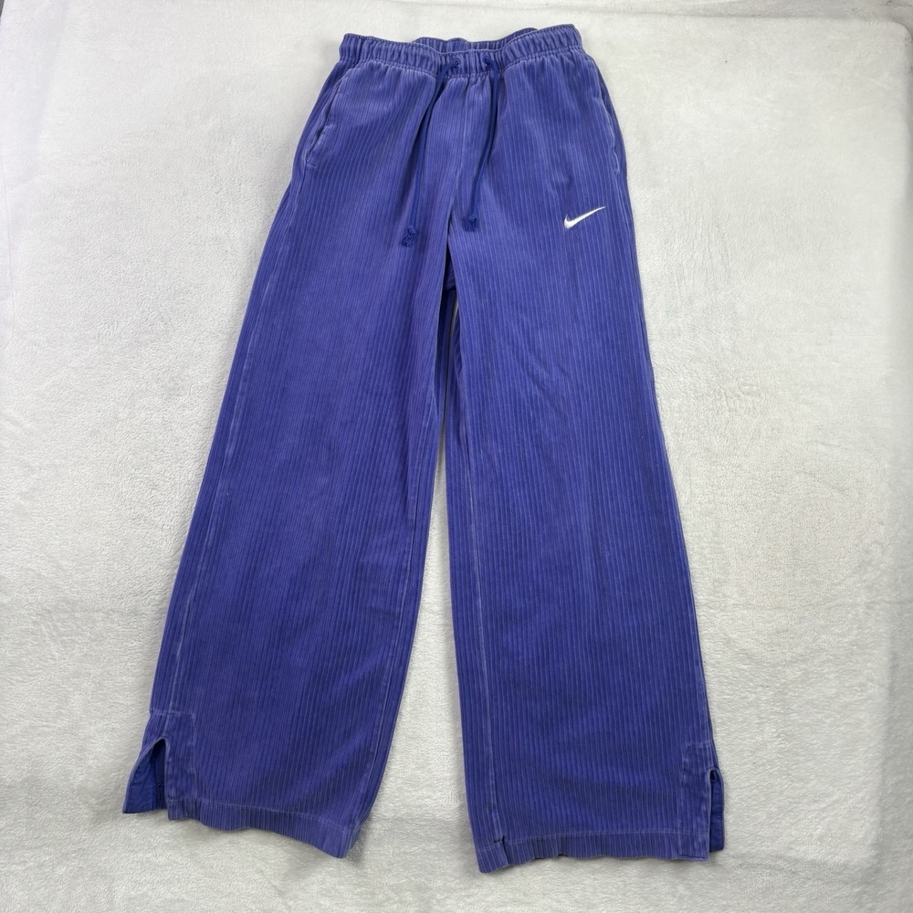 Nike Corduroy Ribbed Purple Activewear Athletic Sweatpants Women's XS